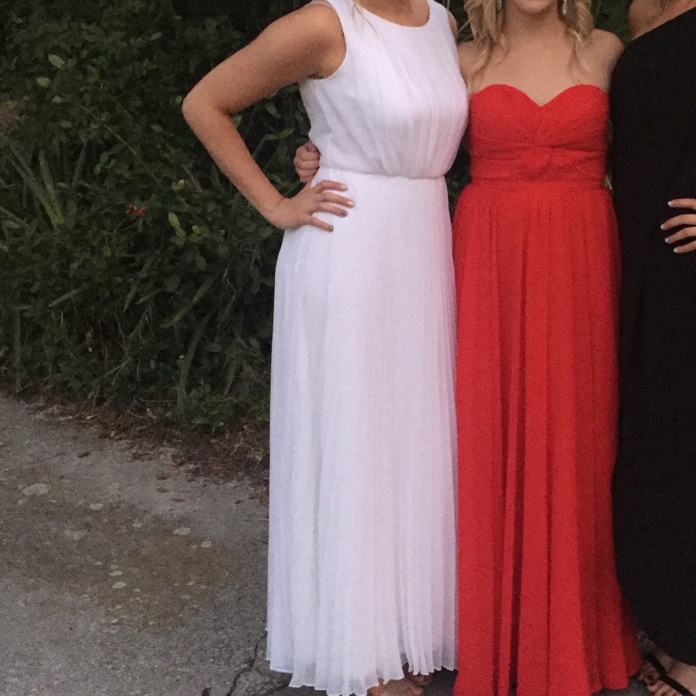 White Gown, Formal Maxi Dress Floor Length Prom